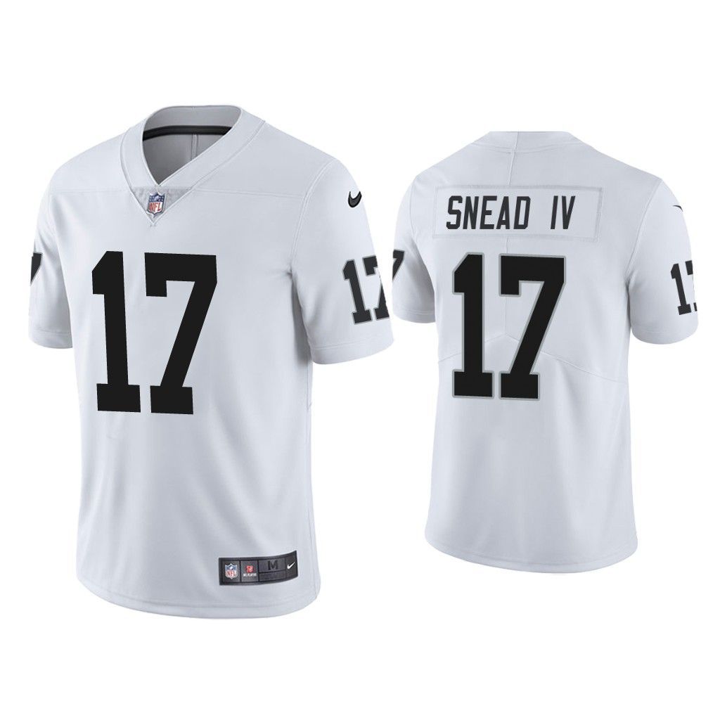 Men Oakland Raiders #17 Willie Snead IV Nike White Limited NFL Jersey->customized nfl jersey->Custom Jersey